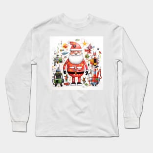 Santa Claus & Cyberpunk 5 Long Sleeve T-Shirt